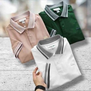 Áo thun xanh be trắng