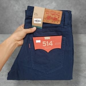 Kaki jean ống rộng xanh đen