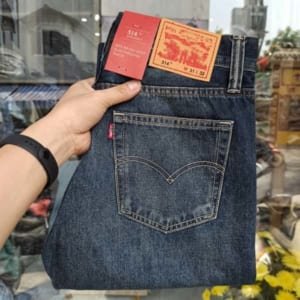 Quần jean ống suông không co giãn