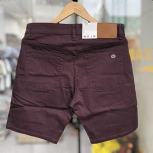 Short jean nam đỏ mận