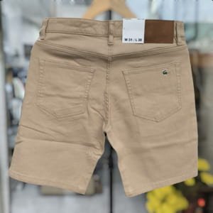Quần short jean màu vàng kaki