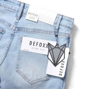 Quần Jean DEFOXX ống ôm Xanh Sáng 241153