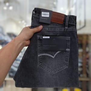 Quần jean Defoxx ống suông xám 241202