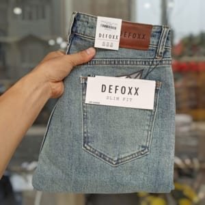 Quần jean Defoxx xanh đá 240908