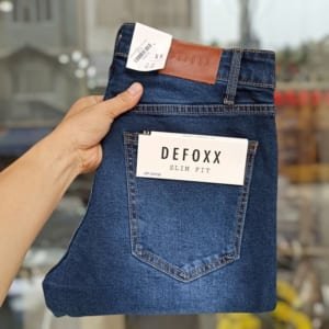 Quần jean Defoxx xanh wash 240758
