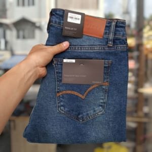 Quần jean DEFOXX ống suông 250421