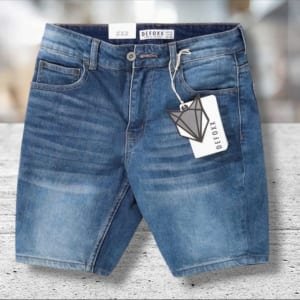 Quần short jean Defoxx xanh đá