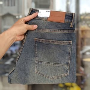 Quần jean BTM xanh wash đậm