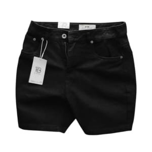 Quần short kaki jean BTM đen