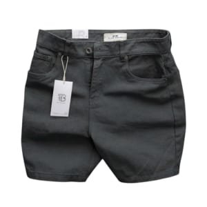 Quần short jean kaki BTM màu xám