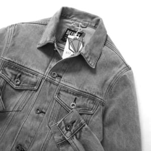 Áo khoác jean Defoxx xuất dư màu xám bạc