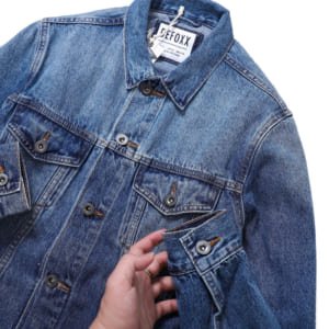 Áo khoác Defoxx xanh wash đậm xuất khẩu