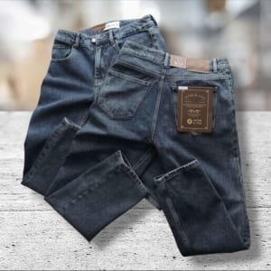 Quần jean Jacobs Cole xám xanh ống suông không co giãn